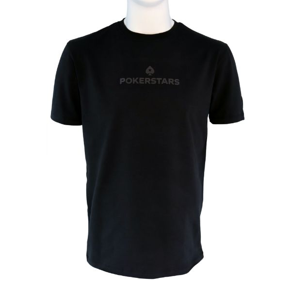 Bild von SCHWARZES POKERSTARS FOUNDATION-T-SHIRT MIT PIK-LOGO